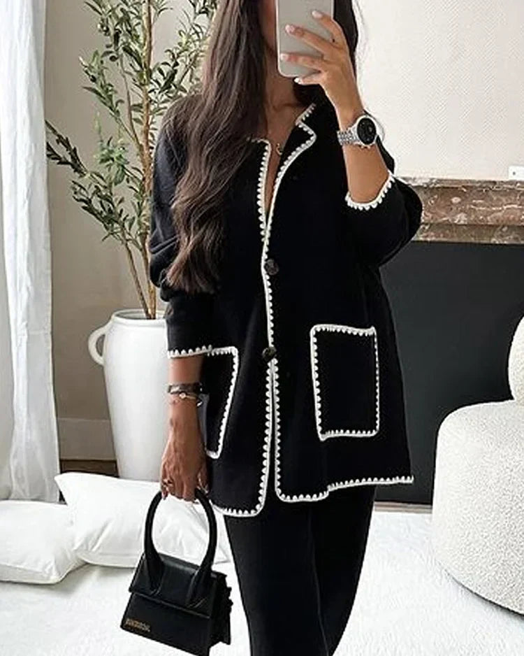 Damen Cardigan mit Knöpfen Elegantes Design