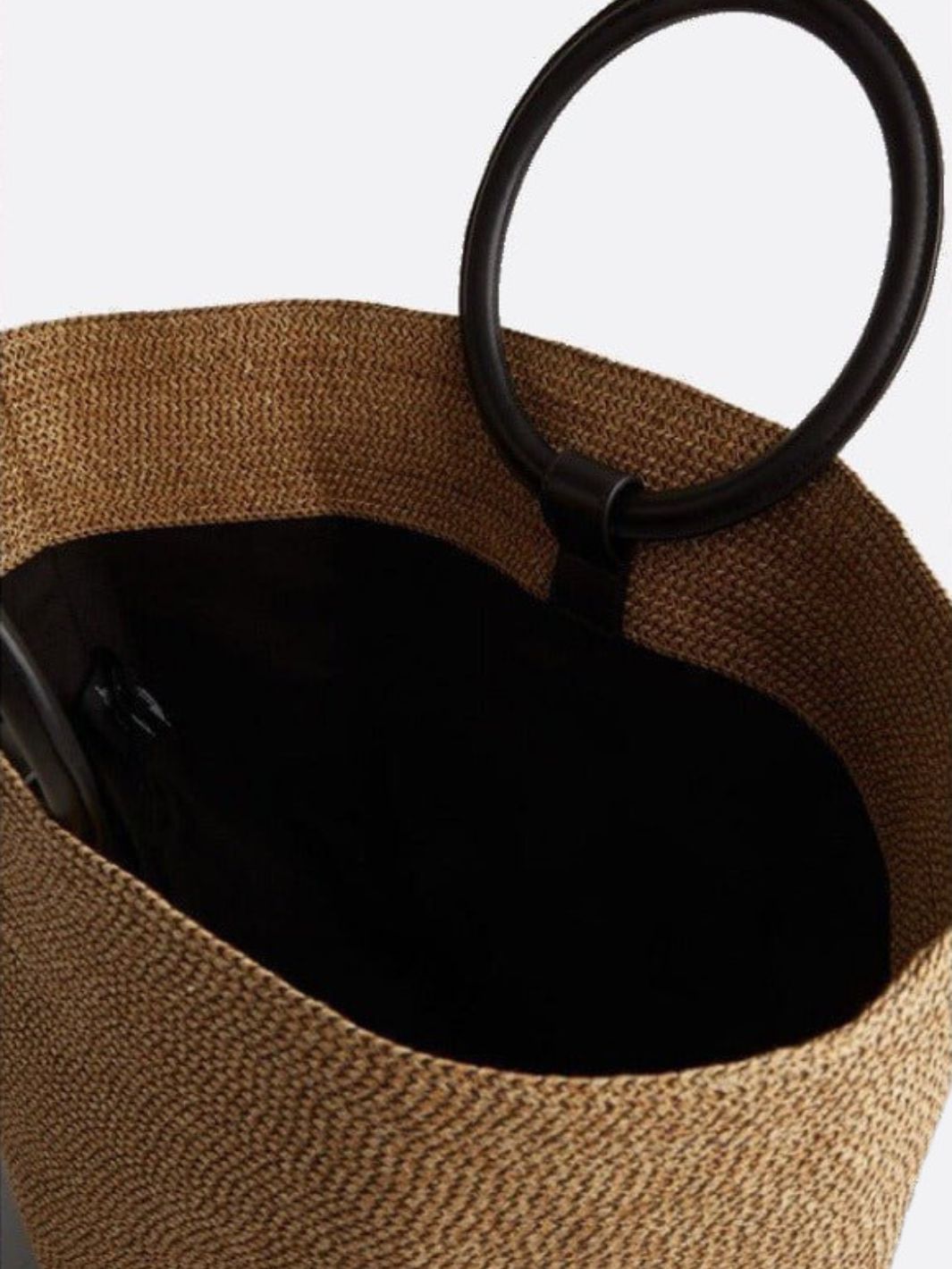 Soléa Damen Strohtasche Rundes Kunstleder