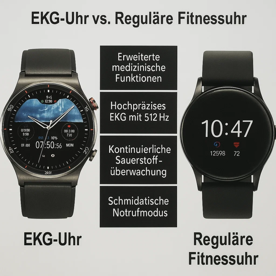 EKG Smartwatch mit Osram Sensor für Gesundheitsüberwachung