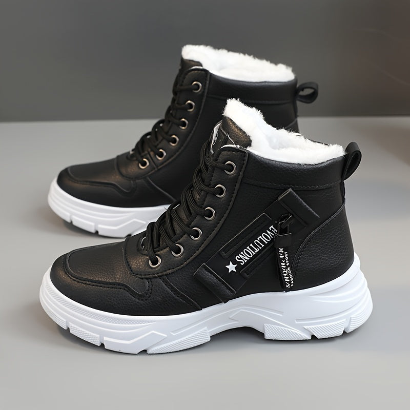 Norvielle Damen Winterstiefel Fleecefüllung