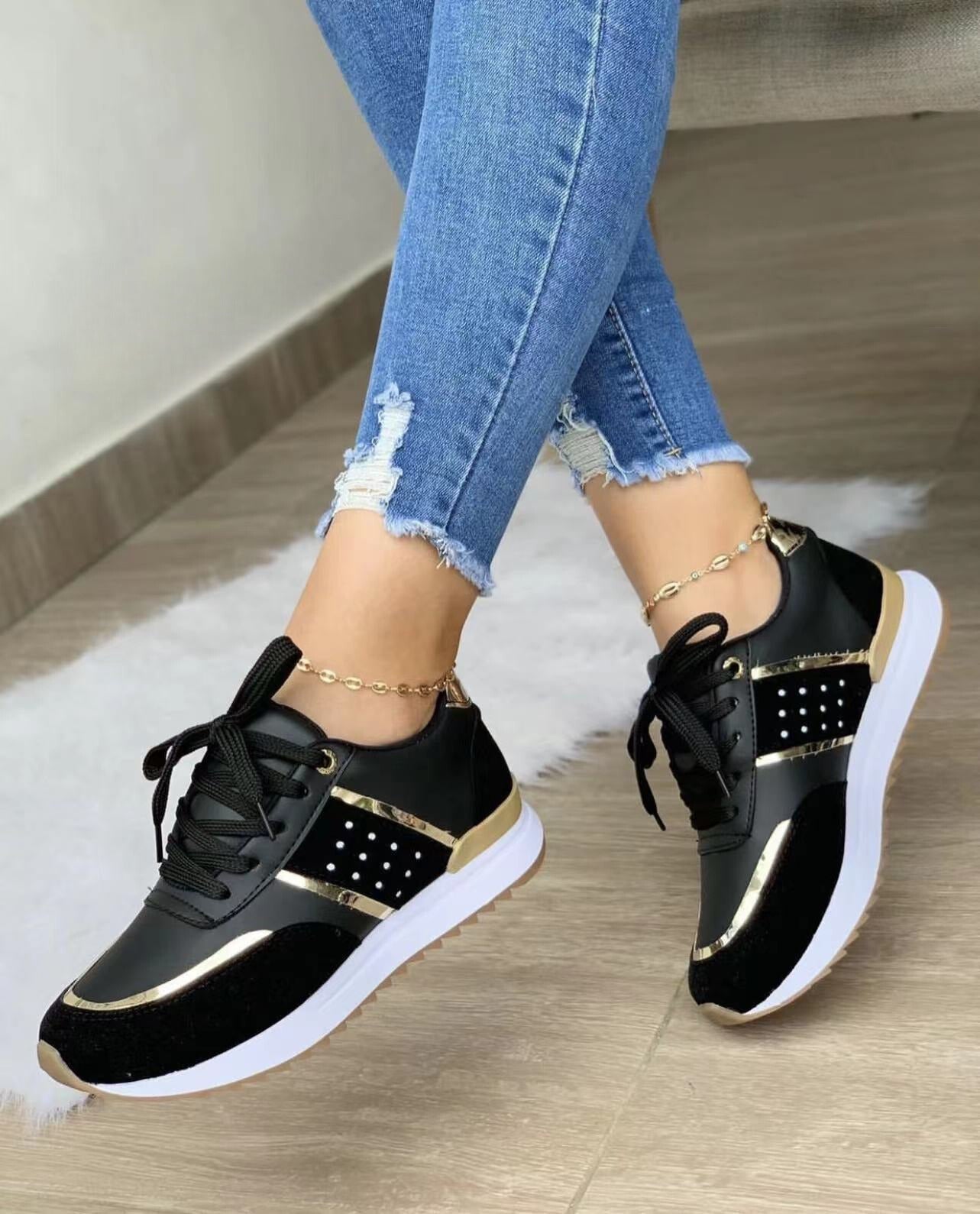 Norvielle Damen City-Sneaker Bequem