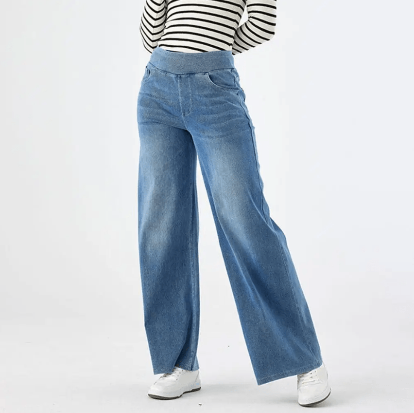 Vardag Stretch Damen Hose Gummizug Bequem