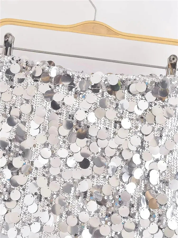 Stella Damen Minirock Glitzer
