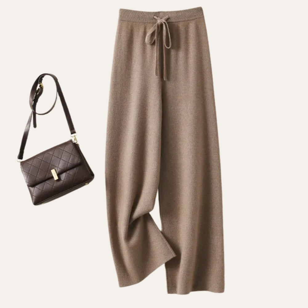 Damen Wollhose Merinowolle Weites Bein Komfort