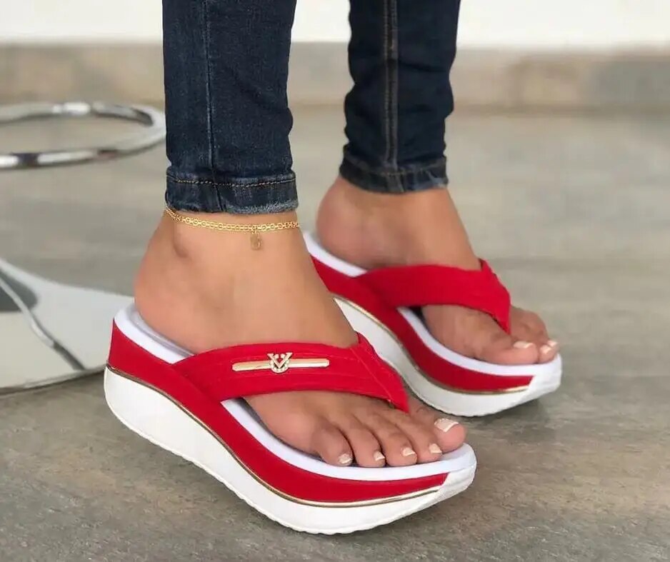 Damen Keilsandalen Bequem Rita