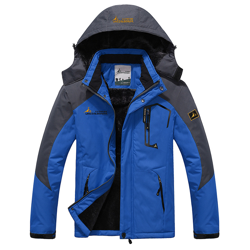 Herren Winterparka Winddicht Wasserabweisend Fleece Kapuze