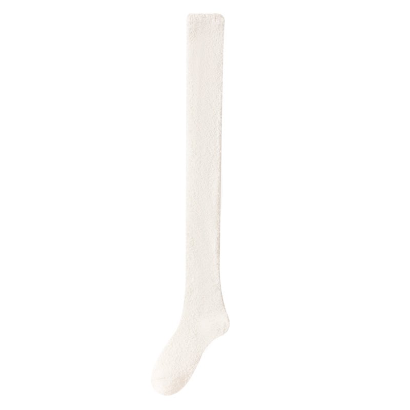 Damen Overknee-Haussocken extra Warm Flauschig Rutschfest