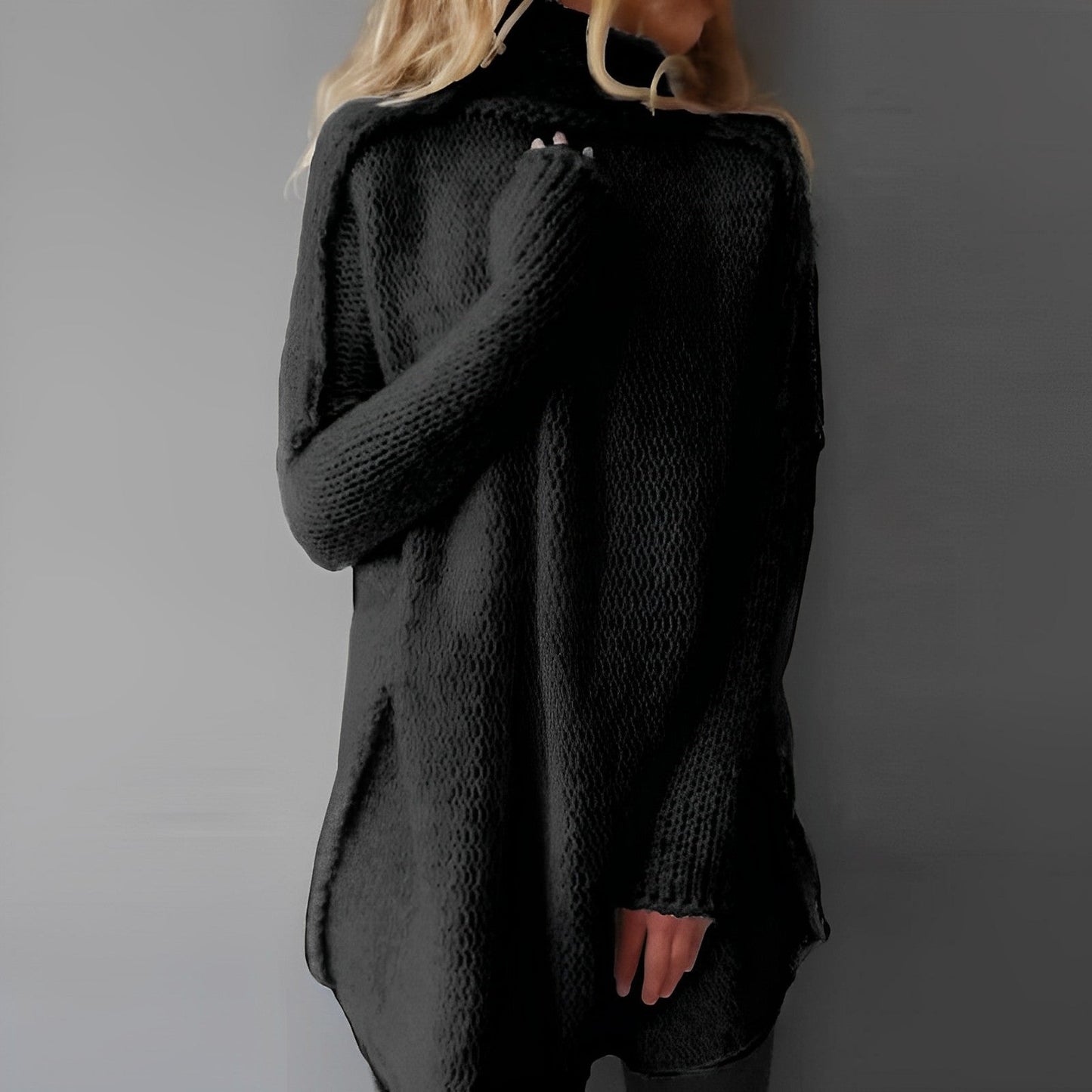 Norvielle Damen Strickpullover Lang