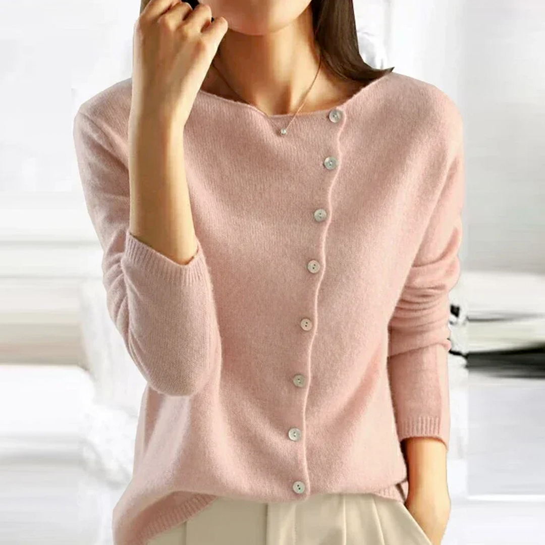 Stilvoller Damen Cardigan Button-Down Baumwolle