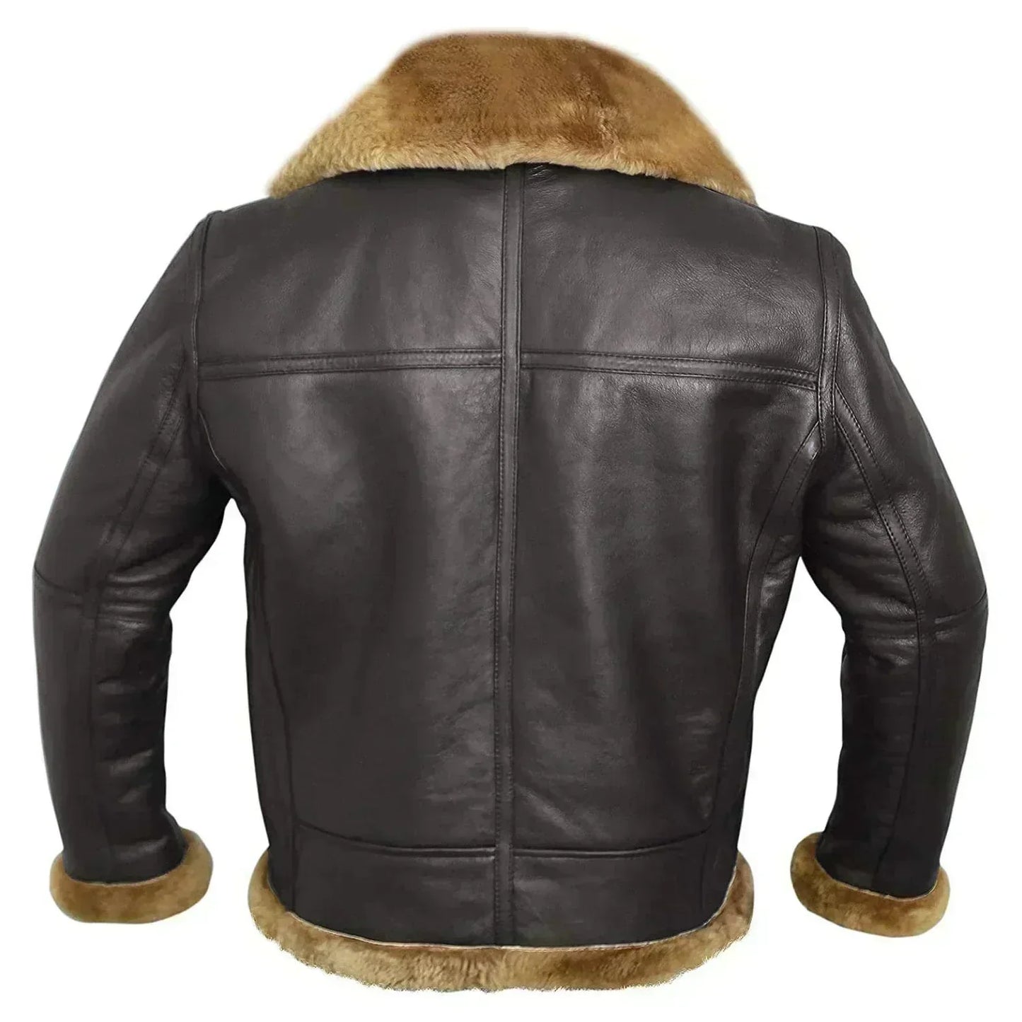 Herren Fliegerjacke Reißverschluss Leder