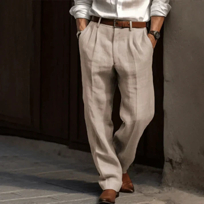 Herren Elegant Vintage Hose Lang