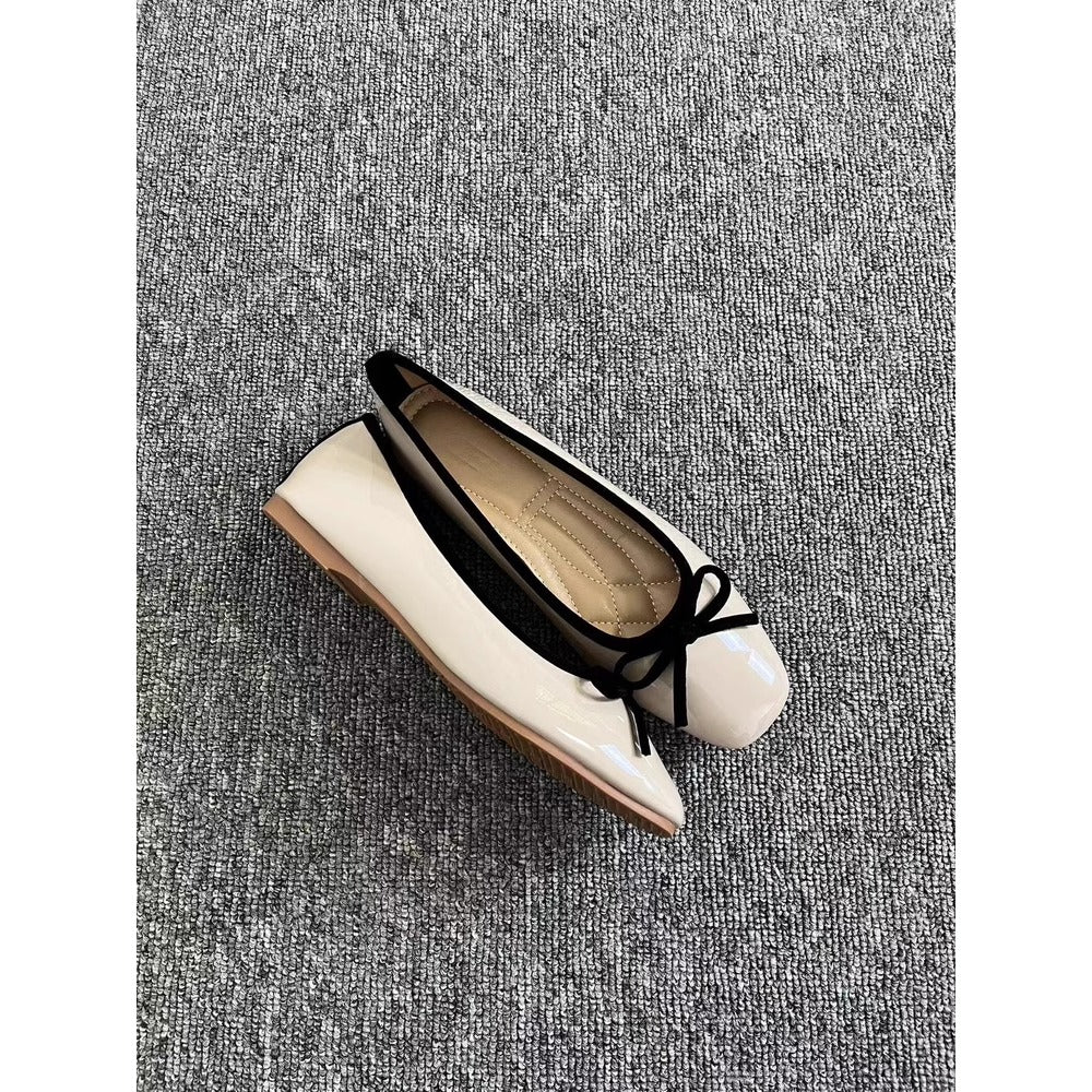 Damen Ballerinas Lackleder