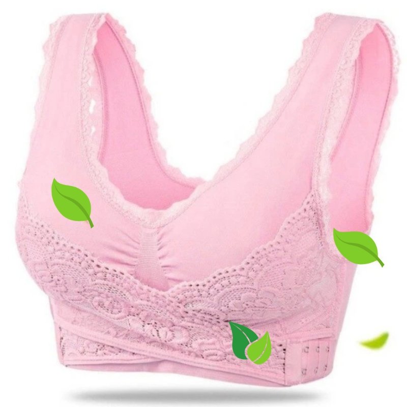 Damen Sport-BH Kabellos Gekreuzte Frontschnalle