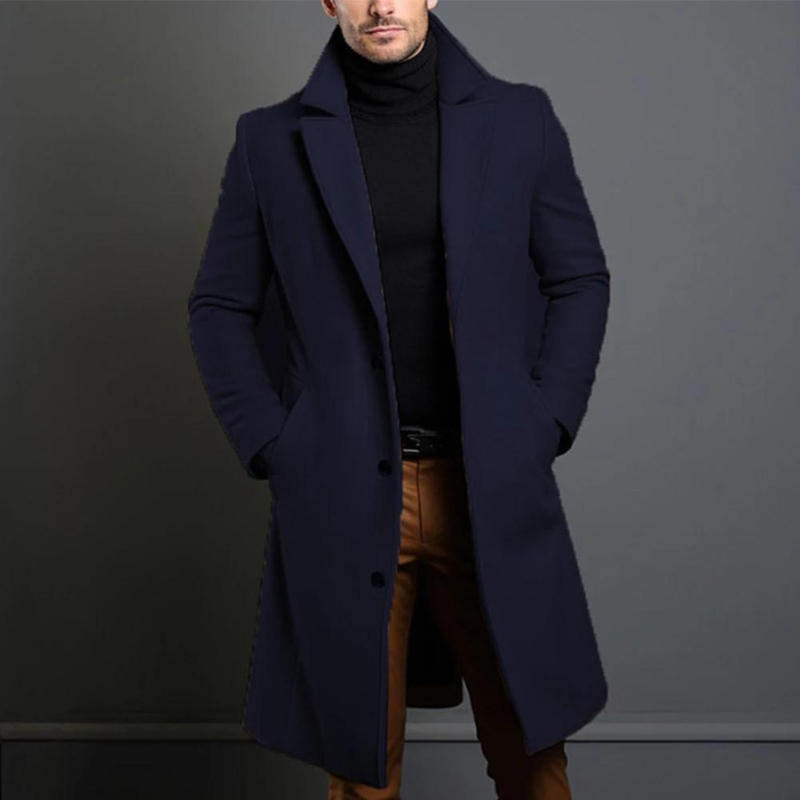 Herren Winterjacke Lang Warm Isoliert