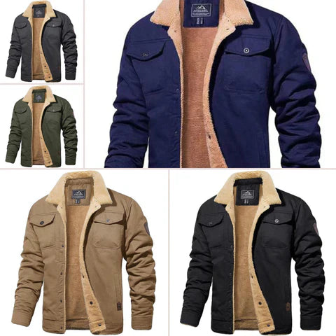 Herren Bomberjacke Fleece Winterjacke