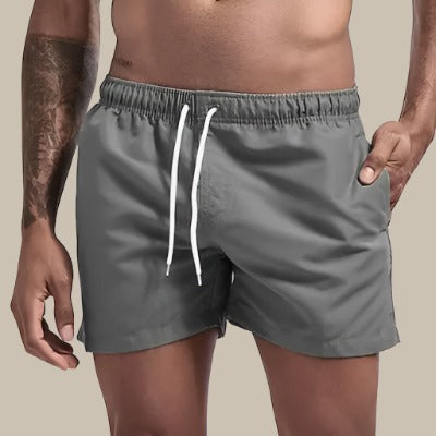 Herren Badeshorts Sommer Baumwolle Kordelzug