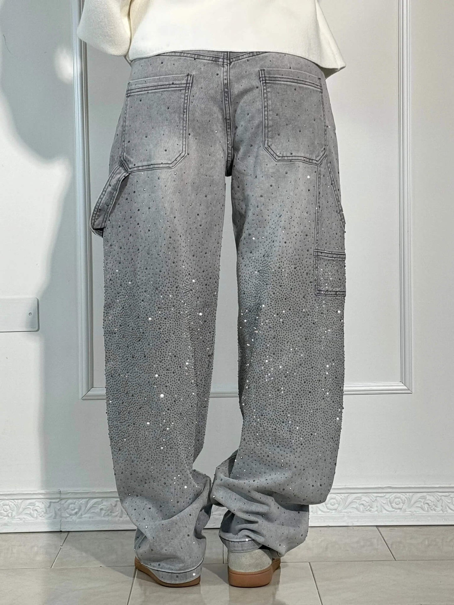 Damen Weite Hosen Frühjahr