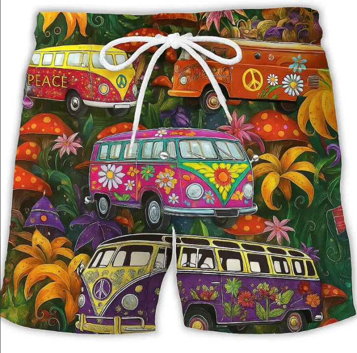 Herren Surf-Shorts Bedruckt Sommer