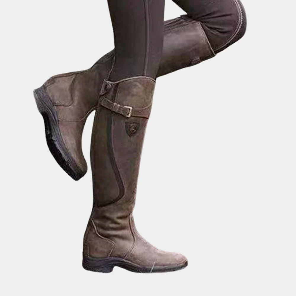 Damen Knöchelstiefel Slim Fit Wasserabweisend Wildleder