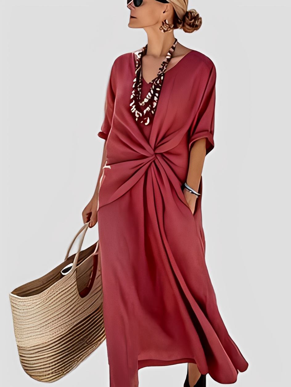 Damen Maxikleid Lässig Elegant Lang