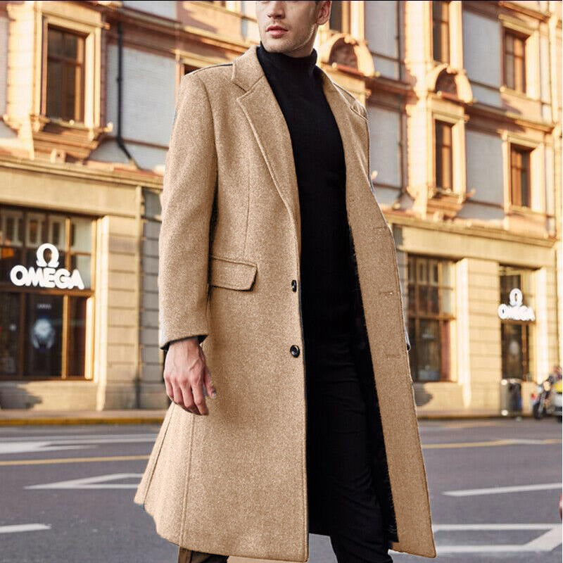 Herren Wintermantel Wärmend Elegant