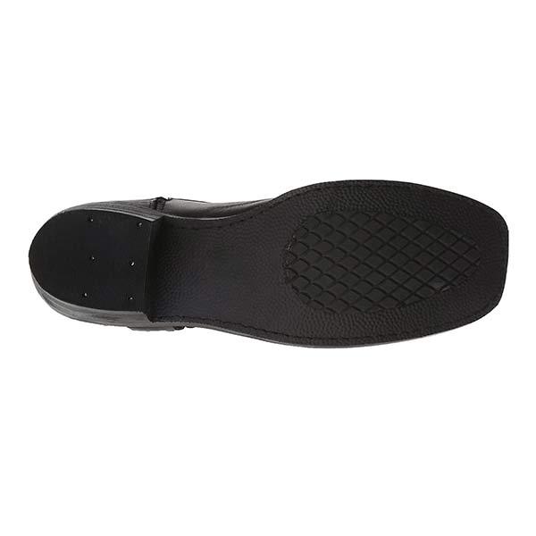 Damen Bikerstiefel Mid Cut Leder