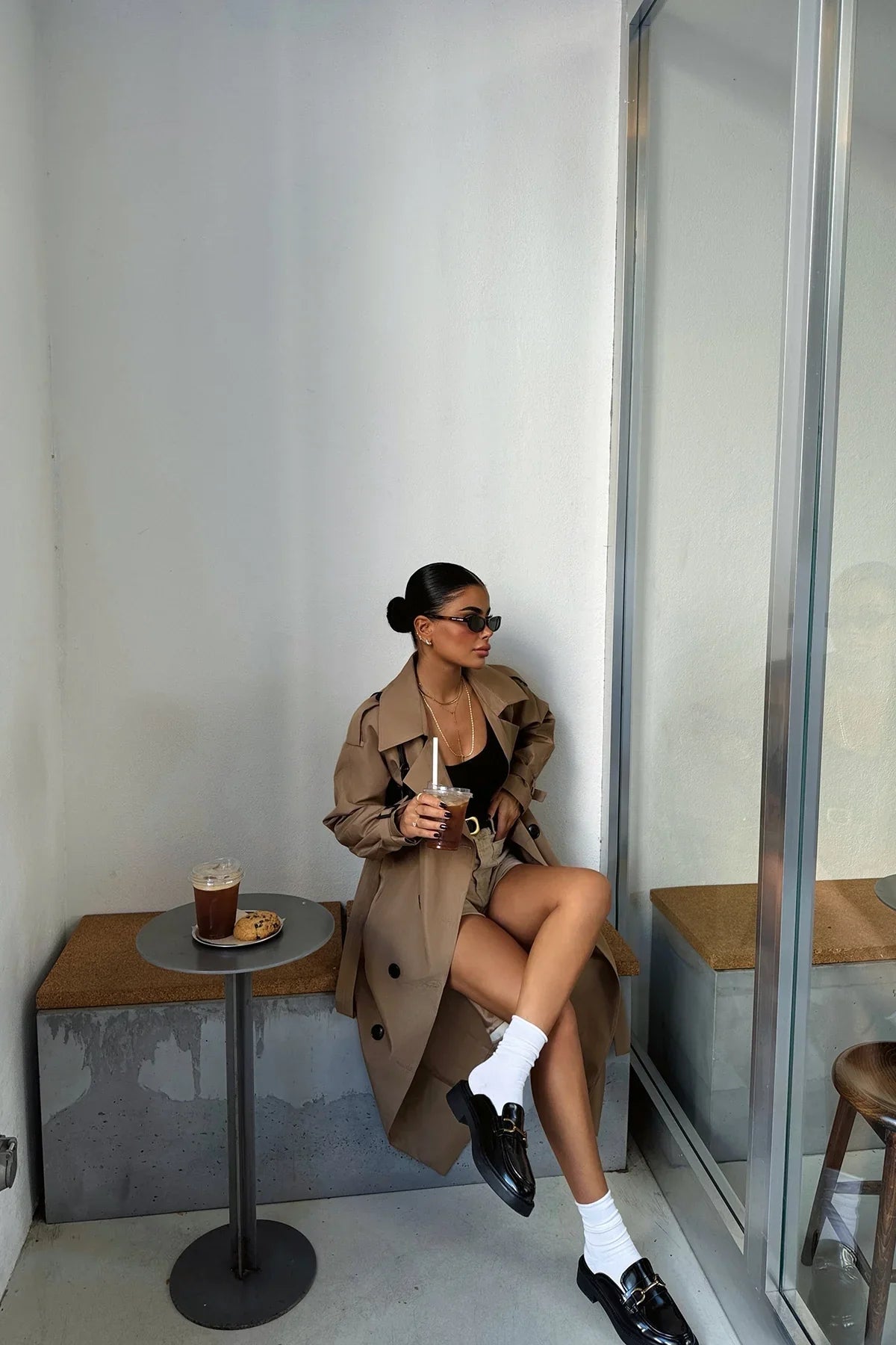Damen Trenchcoat Elegantes Design