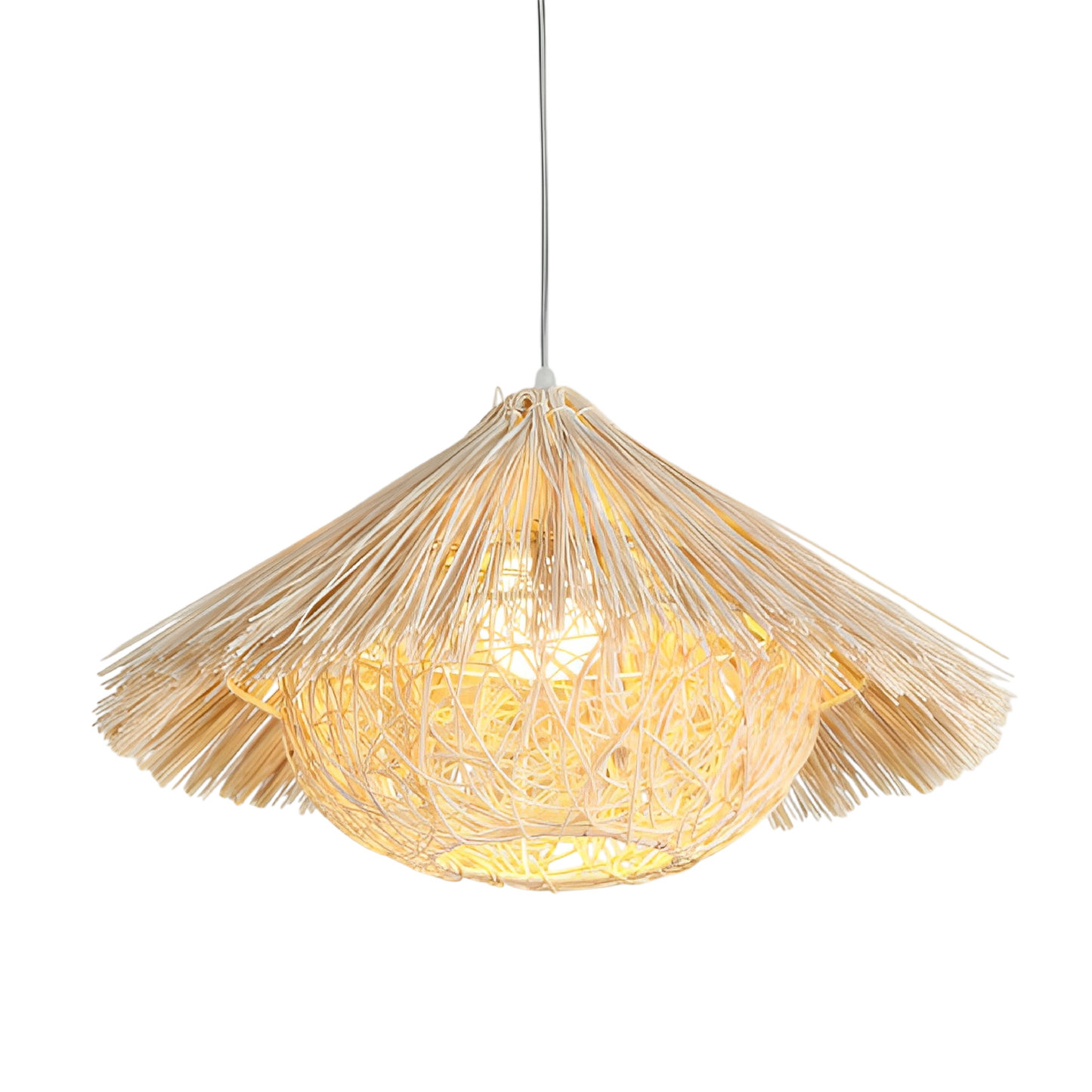 Hansi Pendelleuchte Rattan Bambus Natur