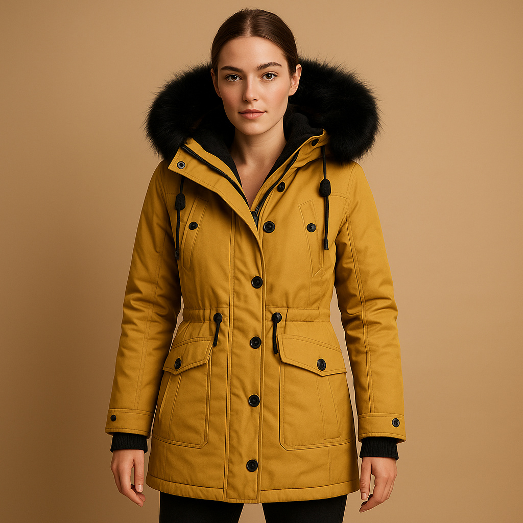 Damen Winterjacke Wasserdicht Isoliert Lang