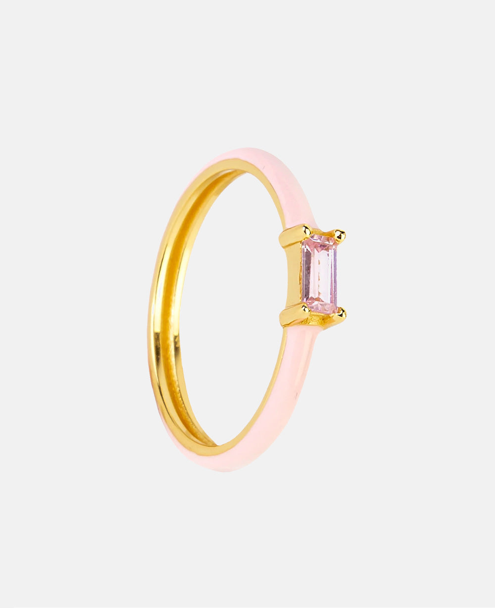 Annie Goldene Ohrringe Rosa