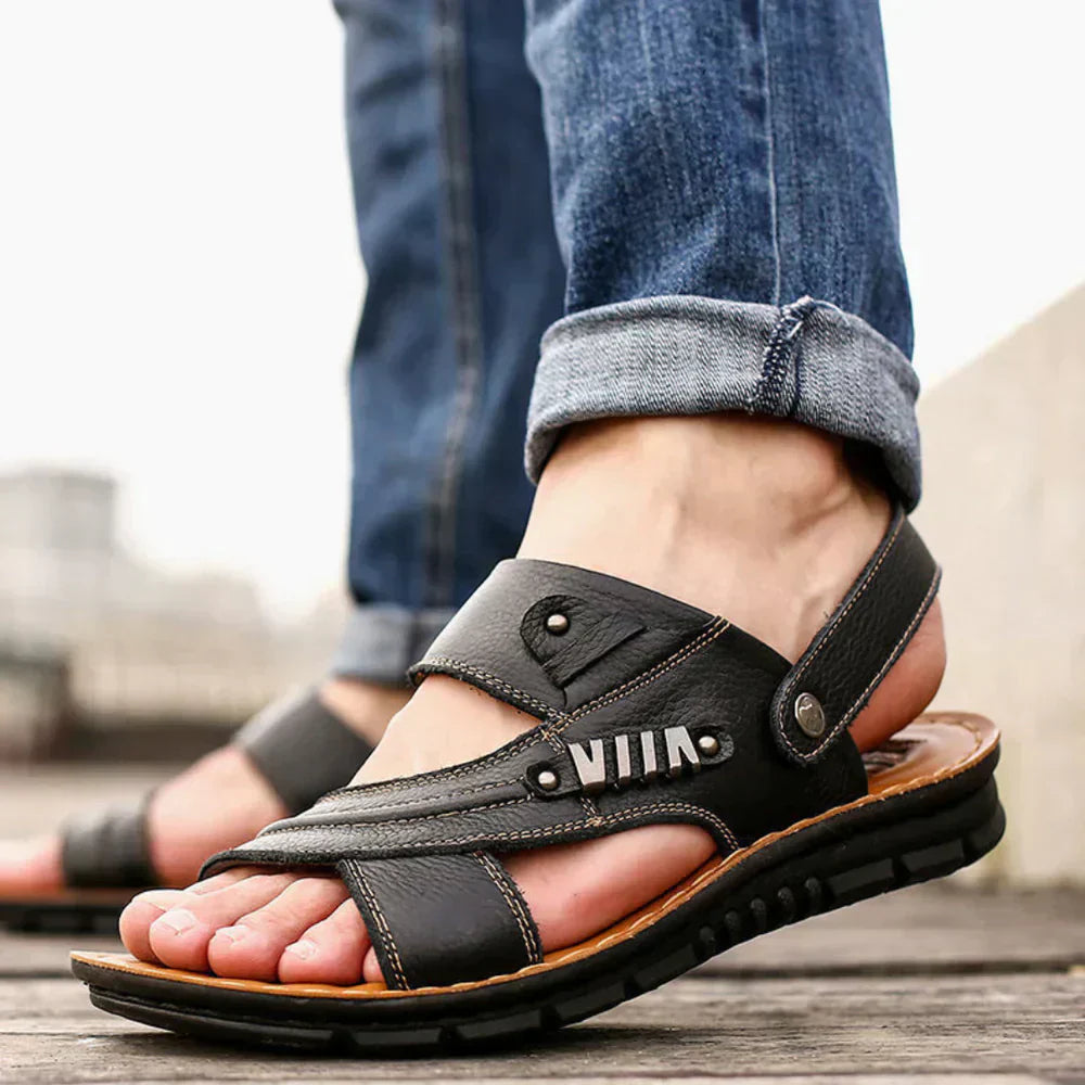 Herren Sandalen Komfort Atmungsaktives Leder