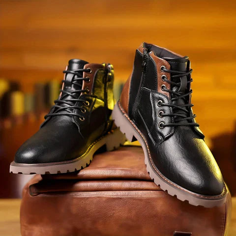 Herren Stiefel Hohe Schaftform Geschlossen