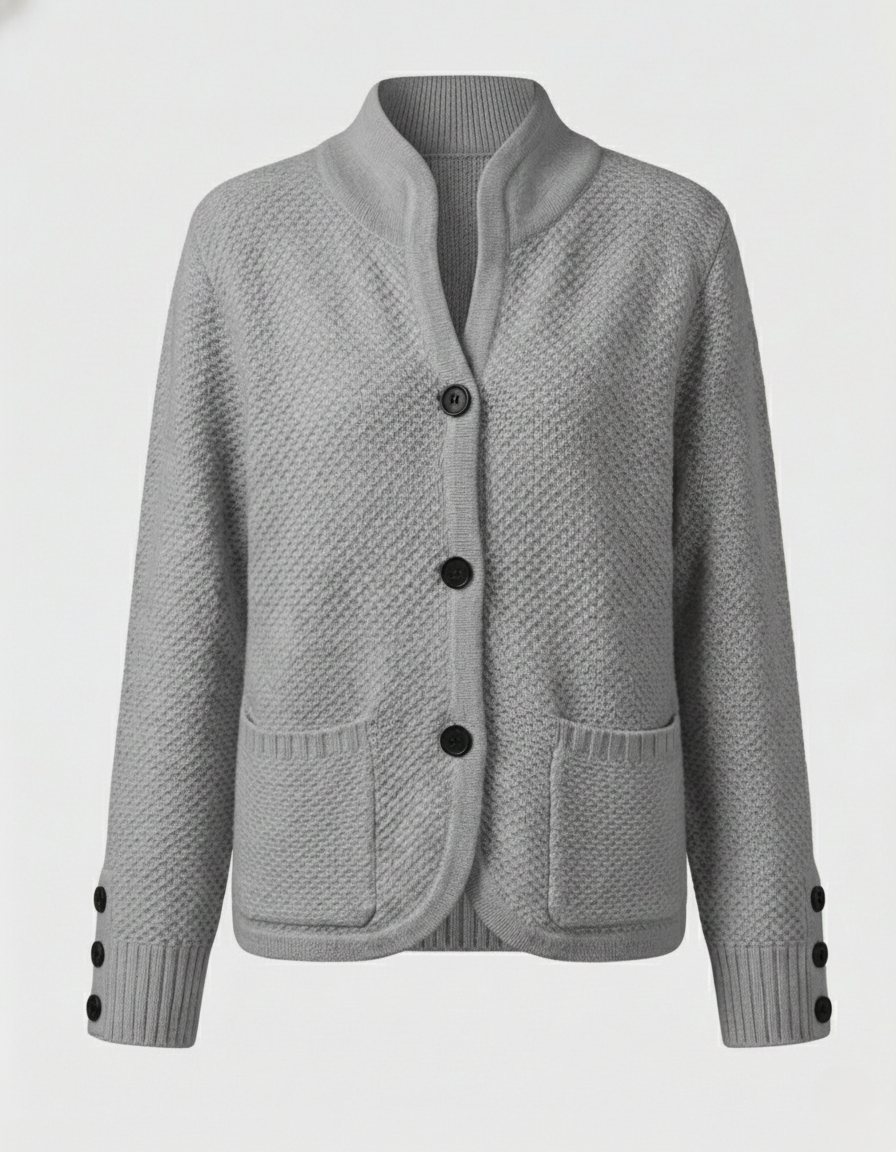 Damen Kaschmir Strickjacke