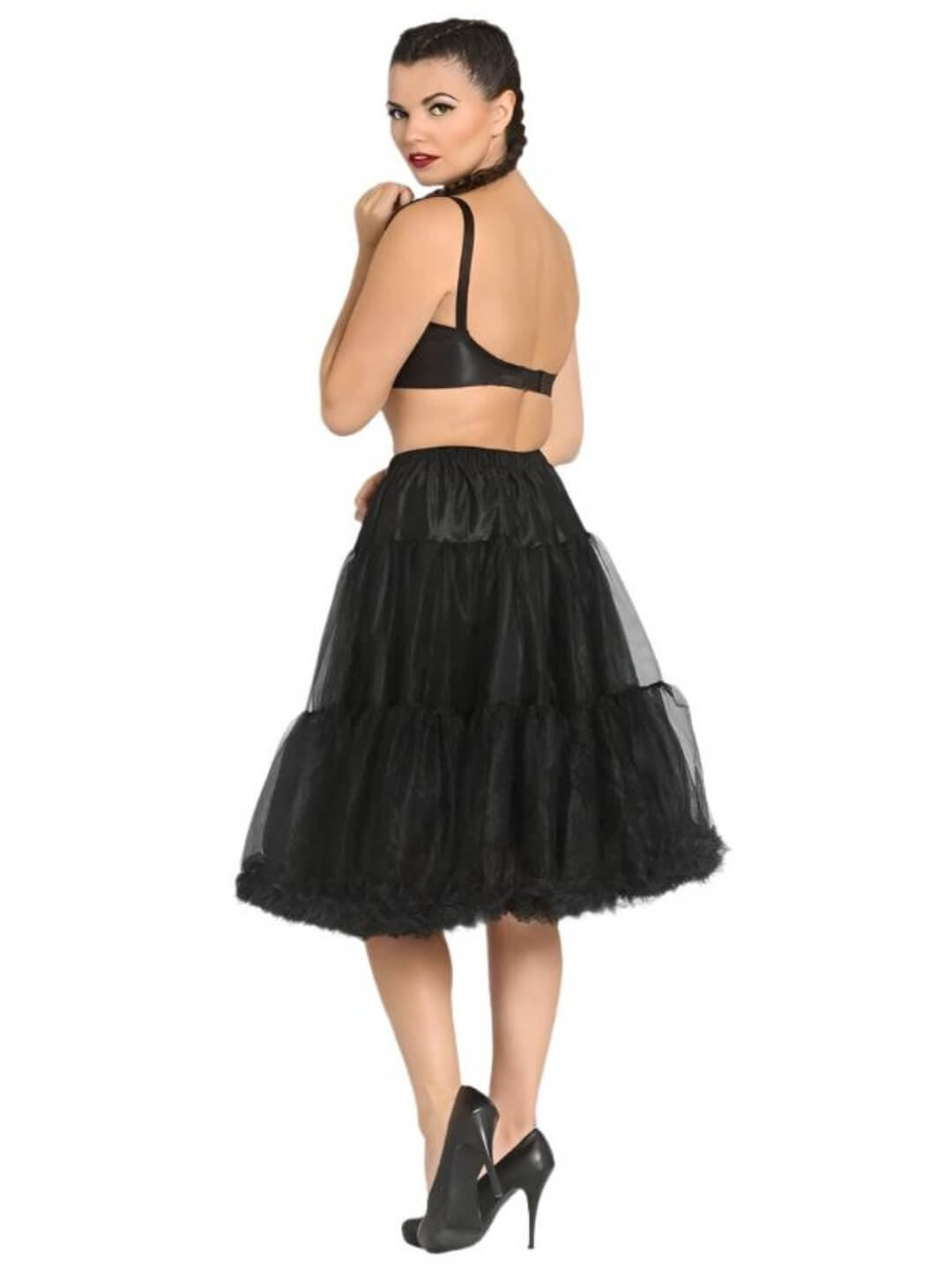 Damen Midi Rock Gestuft Petticoat Klassisch - Norvielle