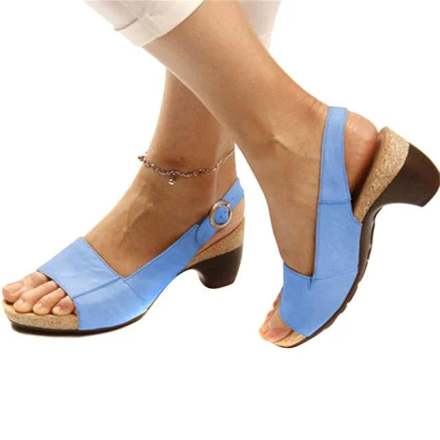 Damen Strandsandalen Peep-Toe