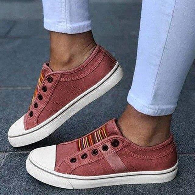 Norvielle Damen Sneaker Sportlich Bequem