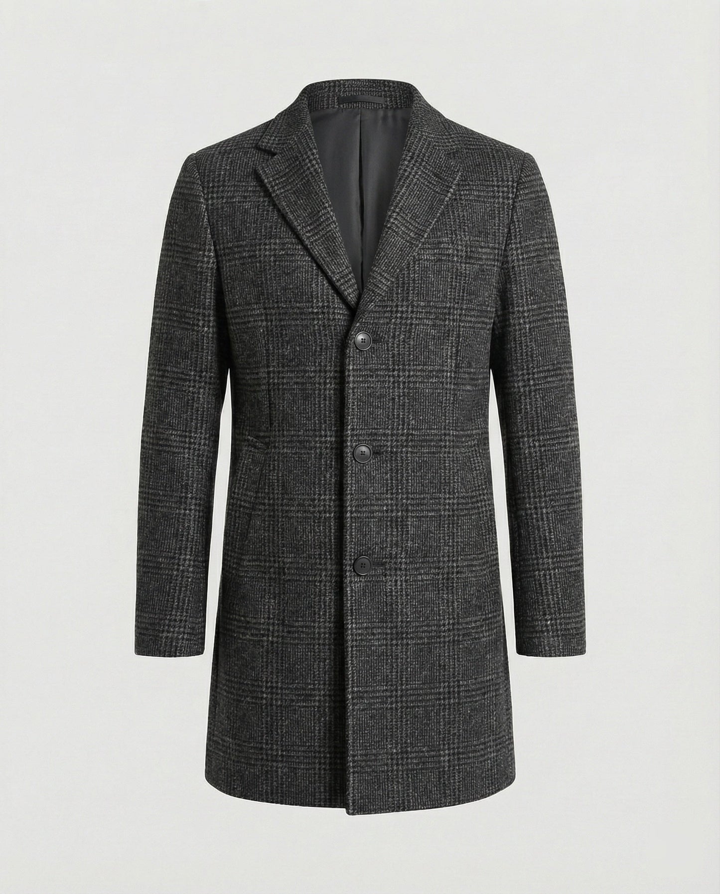 Herren Mantel Elegant Herbst Leder