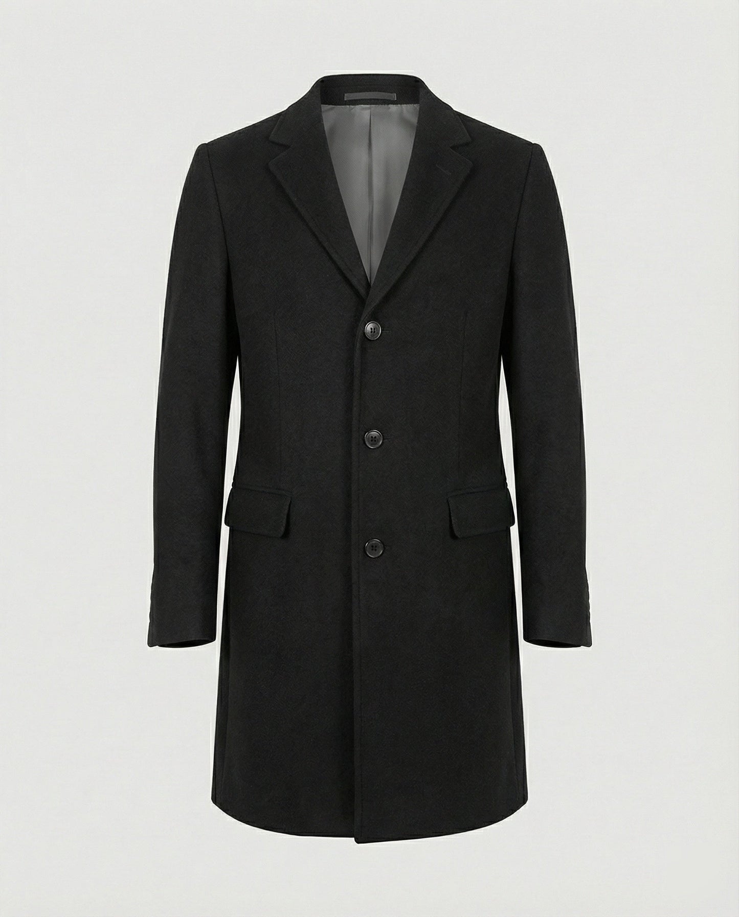 Herren Wintermantel Revers Elegantes Design