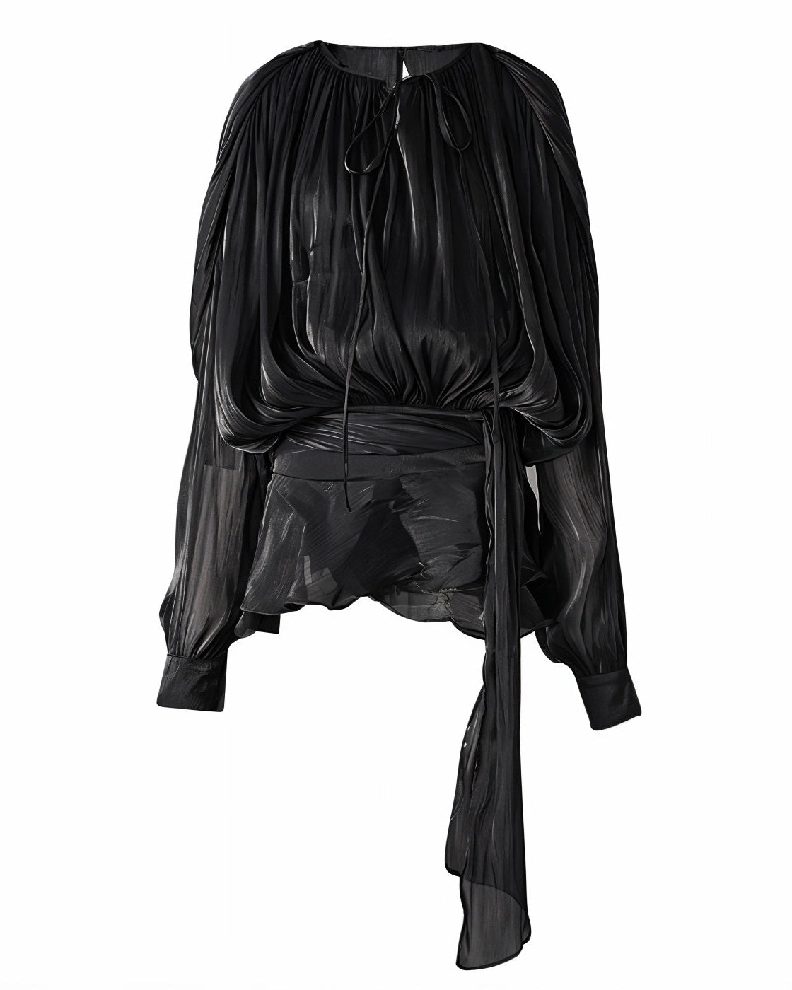 Norvielle Damen Minikleid Rüschen