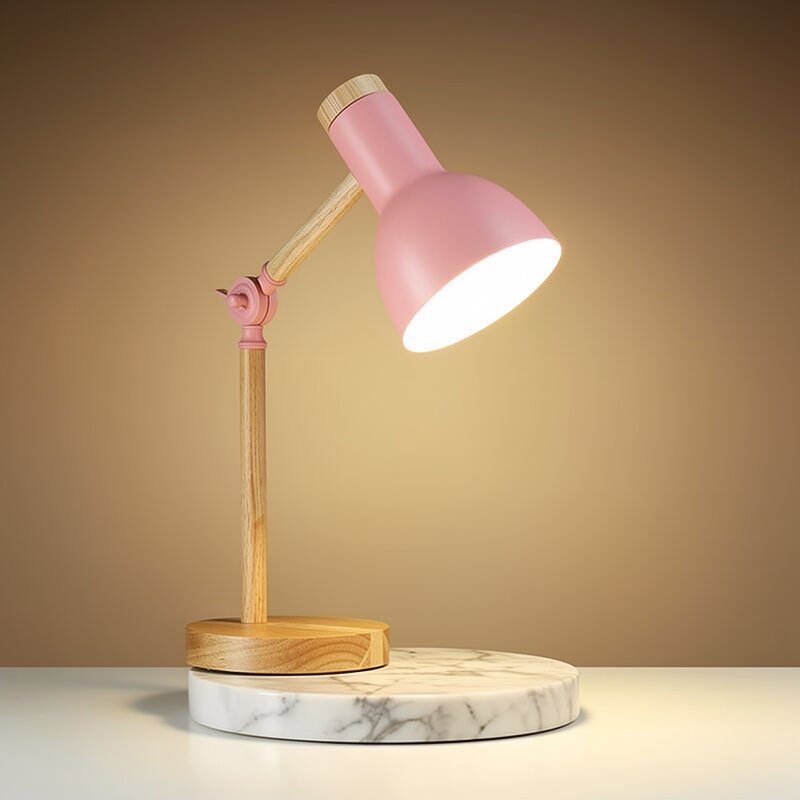 Holz Schreibtischlampe Tischlampe aus Holz