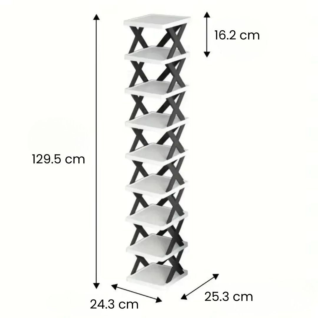 Schuhregal Hoch Schmal Metall Platzsparend