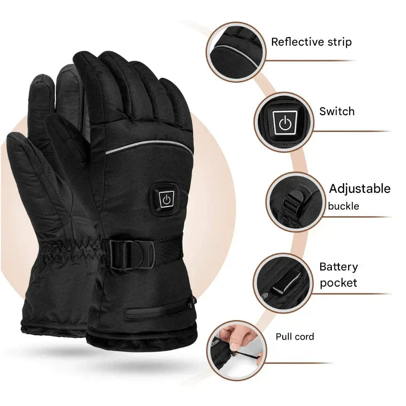 Beheizte Handschuhe Mit Touchscreen 3 Heizstufen
