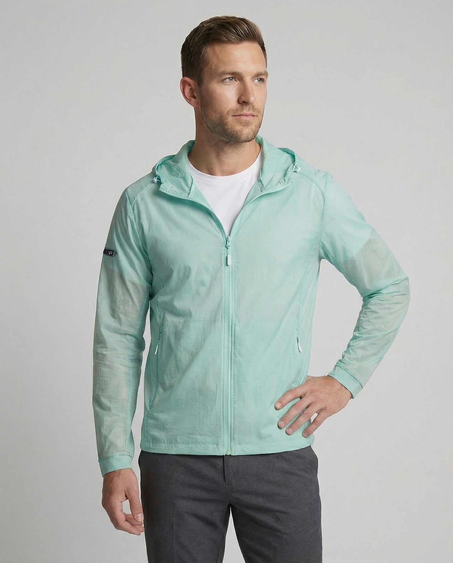 Herren Laufjacke Atmungsaktiv Mit Reißverschluss