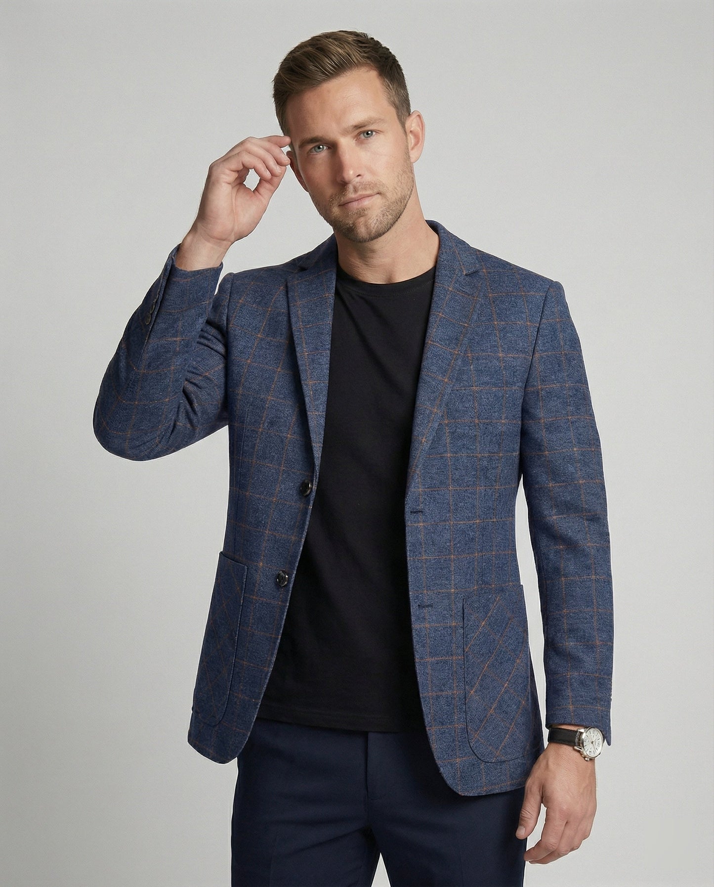 Herren Slim-Fit Karosakko Business