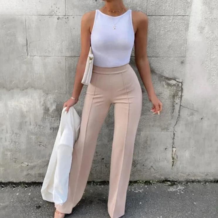 Damen Slim Flare Hose