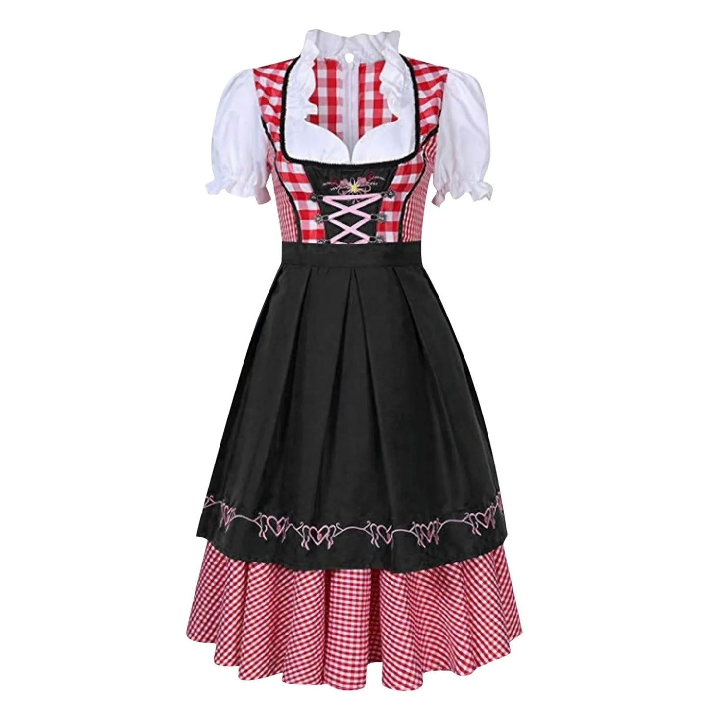 Norvielle Damen Dirndl kariert Oktoberfest