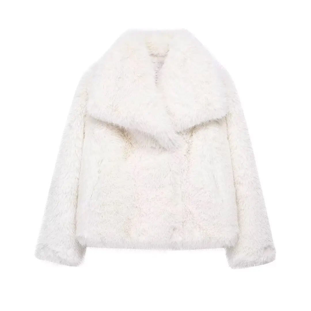 Damen Pelzjacke Warm Stilvoll