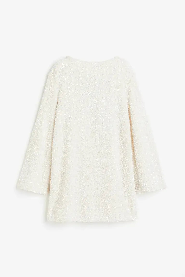 Damen Minikleid Lange Ärmel Kurze Länge