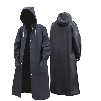 Unisex Regenjacke Wasserdicht Komfort Schwarz - Norvielle