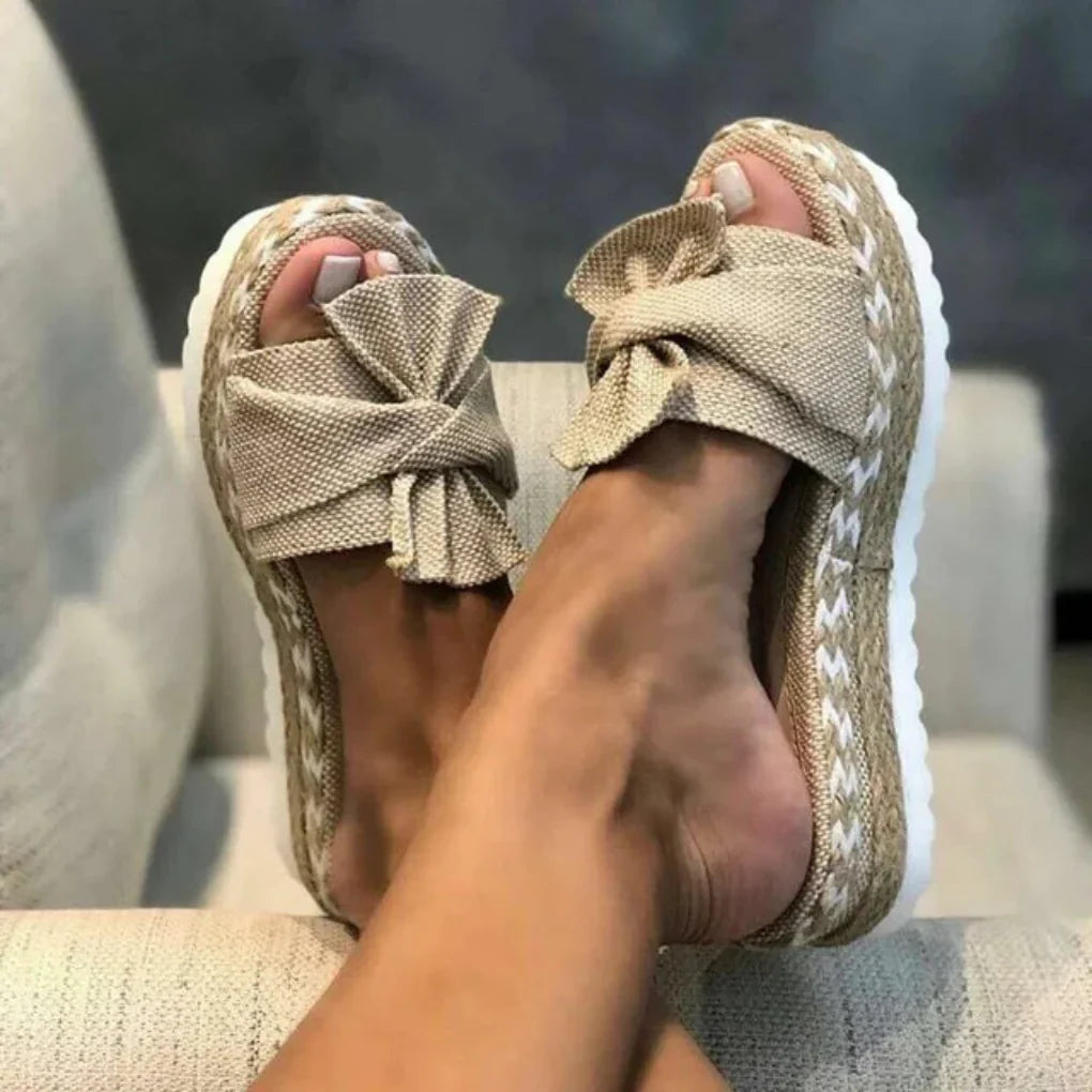 Damen Slip-On Sandalen Schleifen Frühlings Sandalen - Norvielle